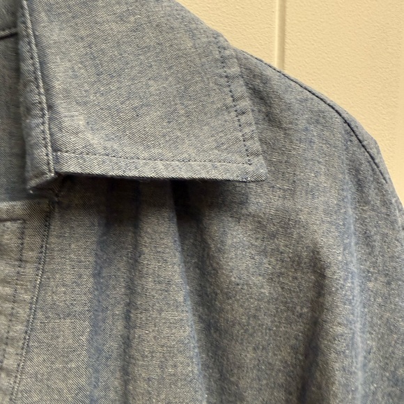 Banana Republic Chambray Above the Knee Denim Shirtdress, Size Small Like New - Picture 6 of 12